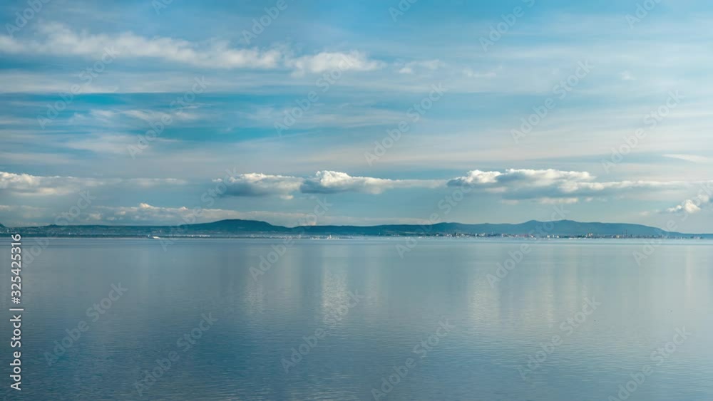 Sea view time-lapse outside Lisbon Portugal, beautiful seascape Sea view time-lapse outside Lisbon Portugal, beautiful seascape
