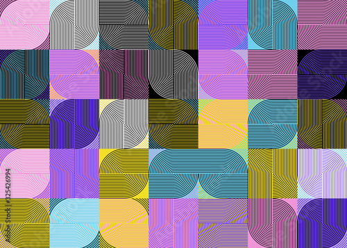 Linear Abstract Vector Pattern Design