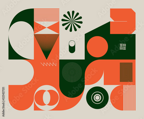 Retro Future Abstract Vector Pattern