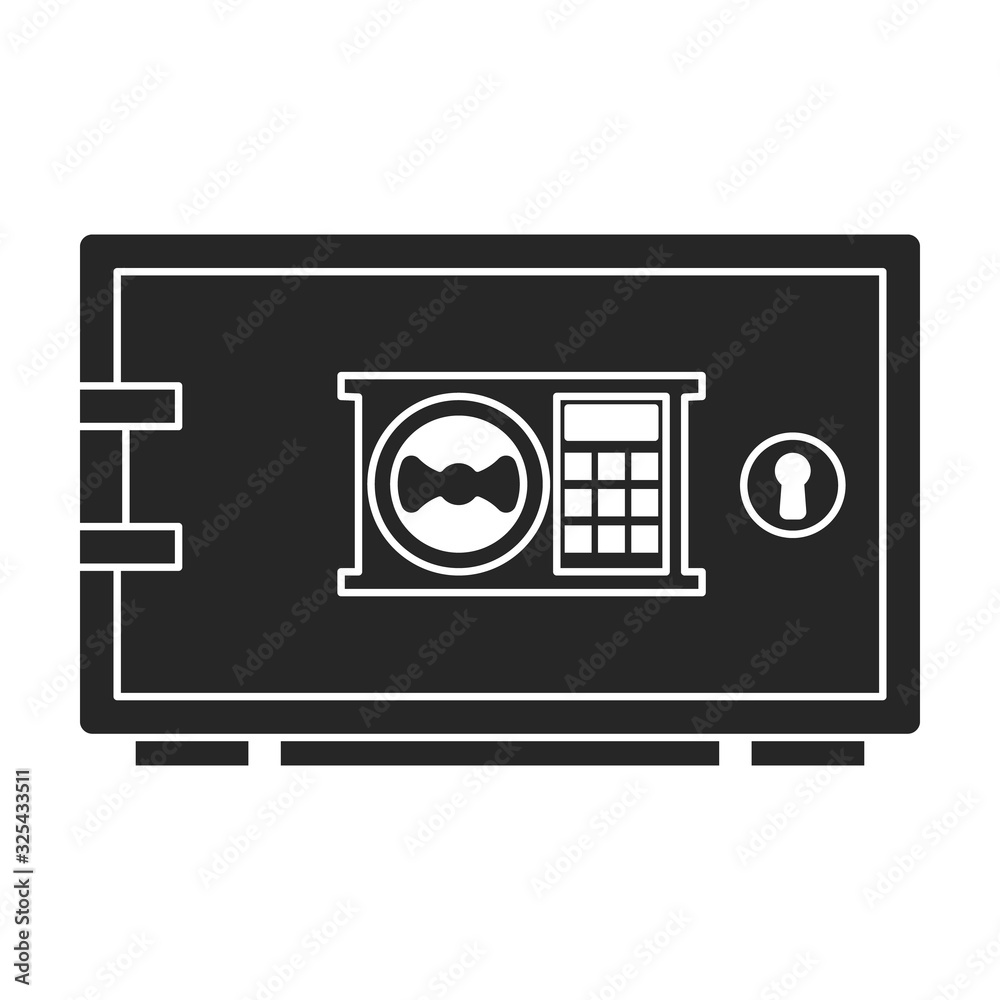 Bank safe vector icon.Black vector icon isolated on white background bank safe. Bank safe vector icon.Black vector icon isolated on white background bank safe.