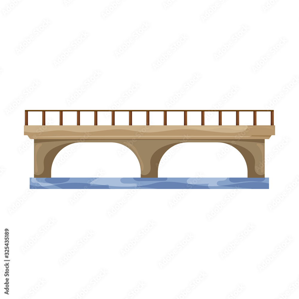 Bridge vector icon.Cartoon vector icon isolated on white background bridge. Bridge vector icon.Cartoon vector icon isolated on white background bridge.