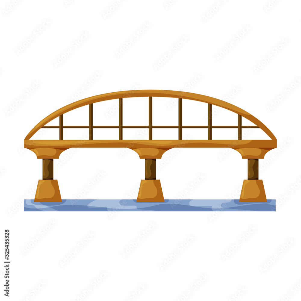 Bridge vector icon.Cartoon vector icon isolated on white background bridge. Bridge vector icon.Cartoon vector icon isolated on white background bridge.