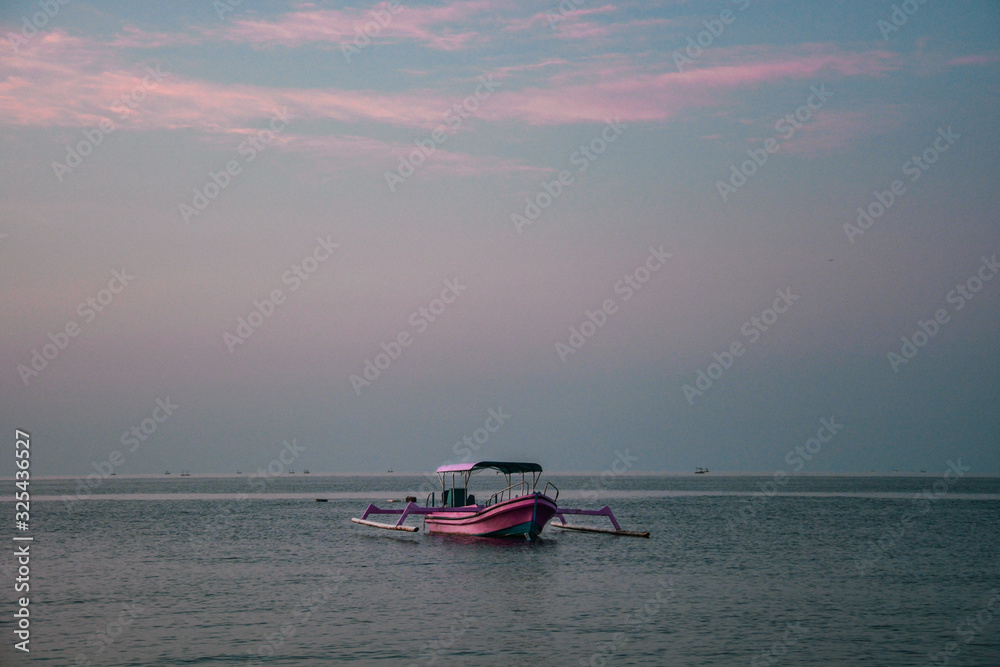 Pink boat