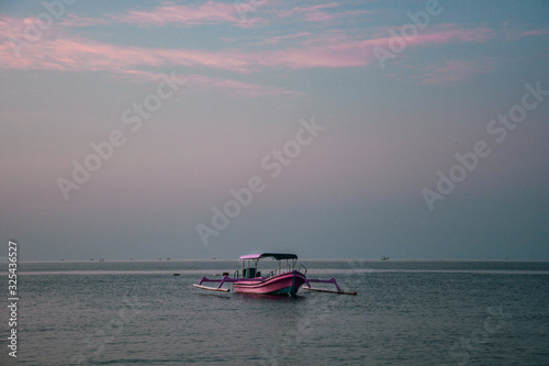 Pink boat