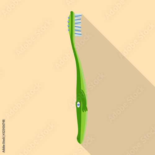 Tooth brush vector icon.Flat vector icon isolated on white background tooth brush .