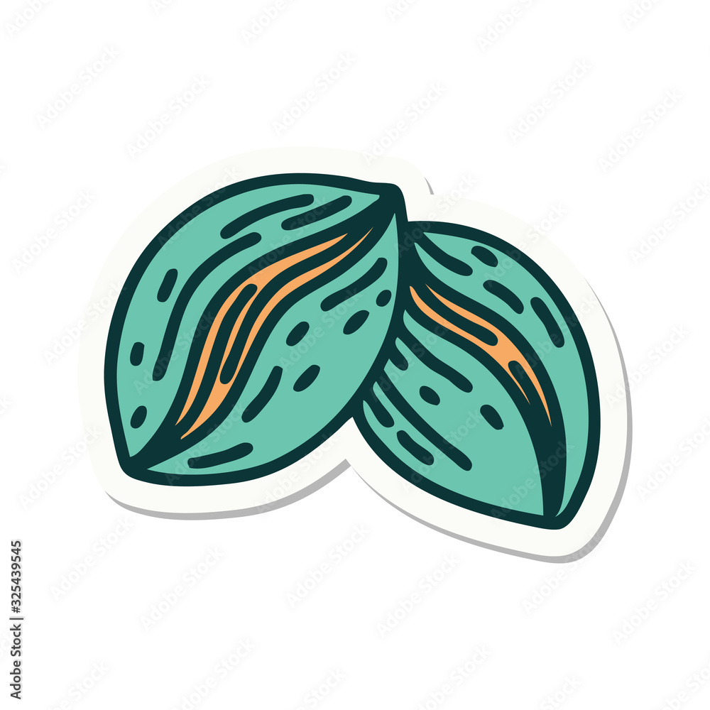 tattoo style sticker of coffee beans tattoo style sticker of coffee beans