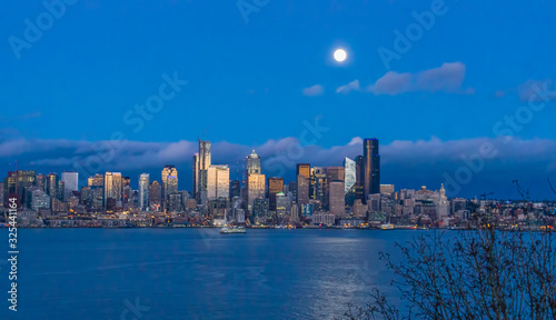 Bright Moon Over Seattle 5