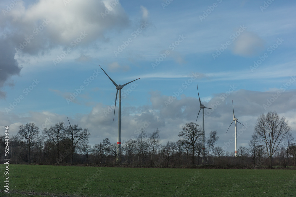 Obraz premium wind plants in netherlands
