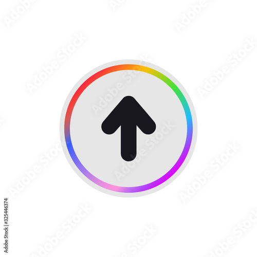 Arrow Upward -  Modern App Button