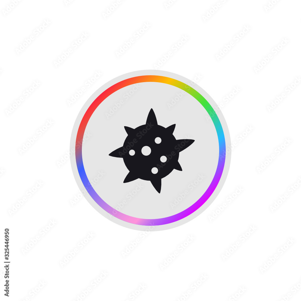 Virus - Modern App Button Virus - Modern App Button