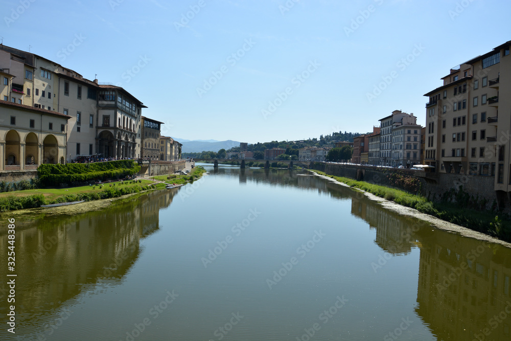 River Arno in Florence on a sunny day
