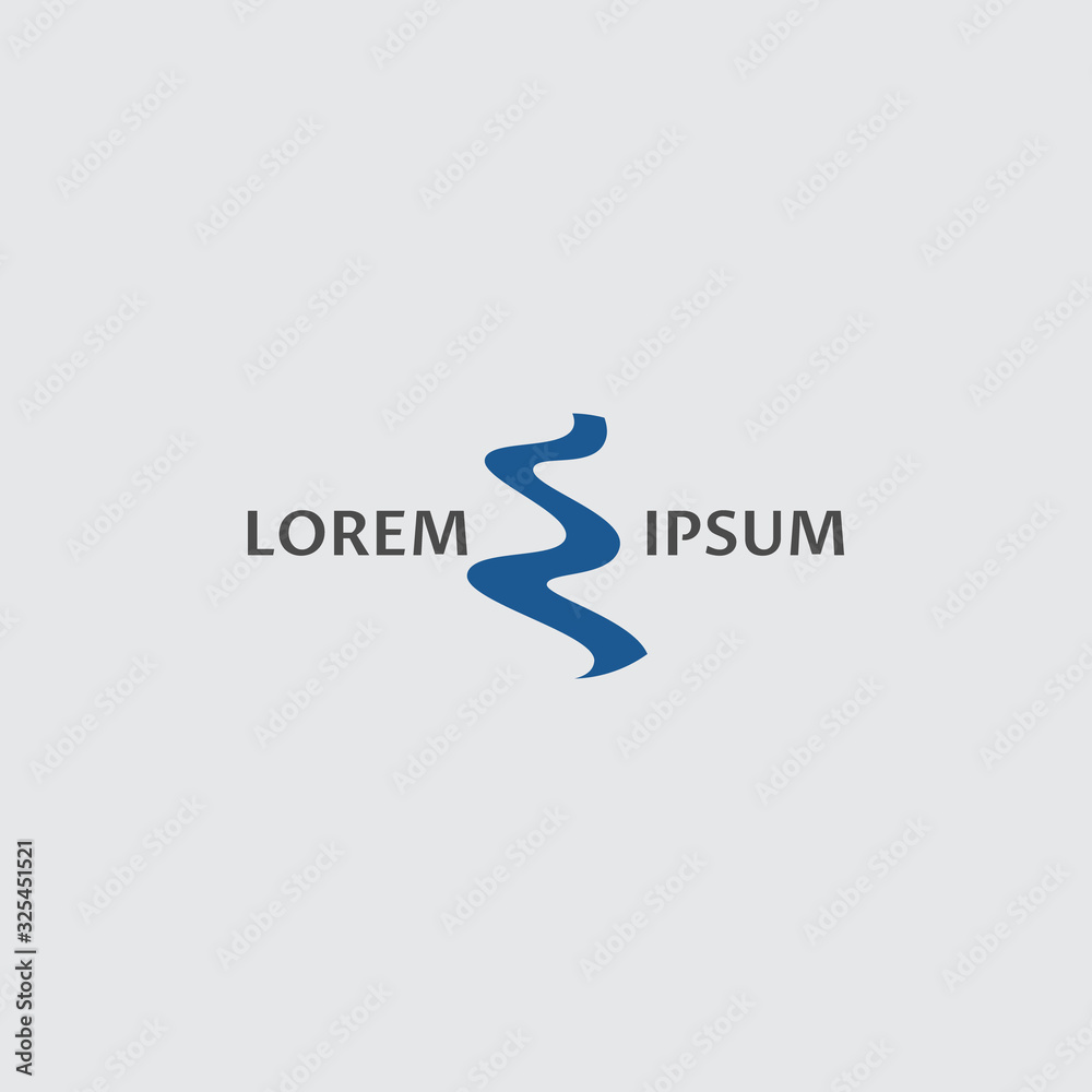 ABSTRACT CREEK INSPIRATION LOGO DESIGN VECTOR ABSTRACT CREEK INSPIRATION LOGO DESIGN VECTOR