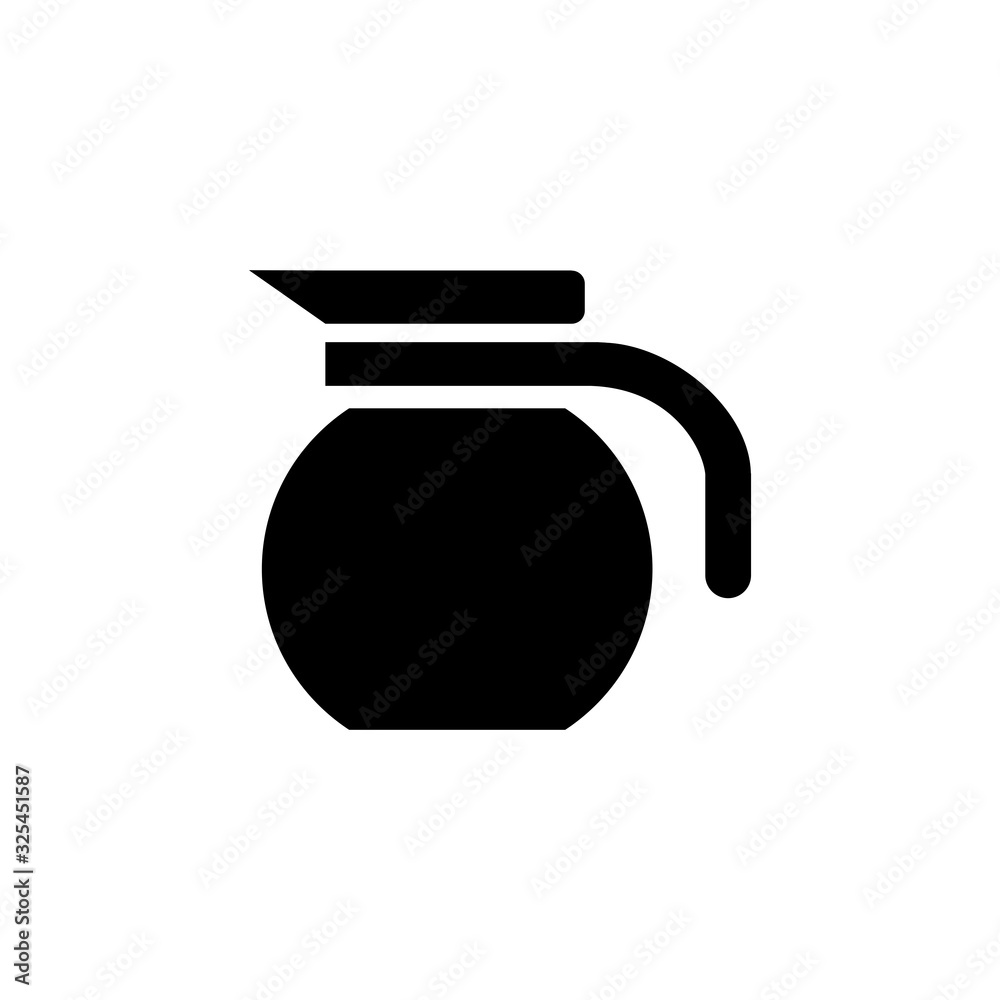 coffee pot icon vector