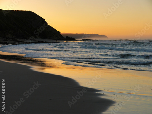 fisherman's on the beach at sunrise - Garden Route, South Africa