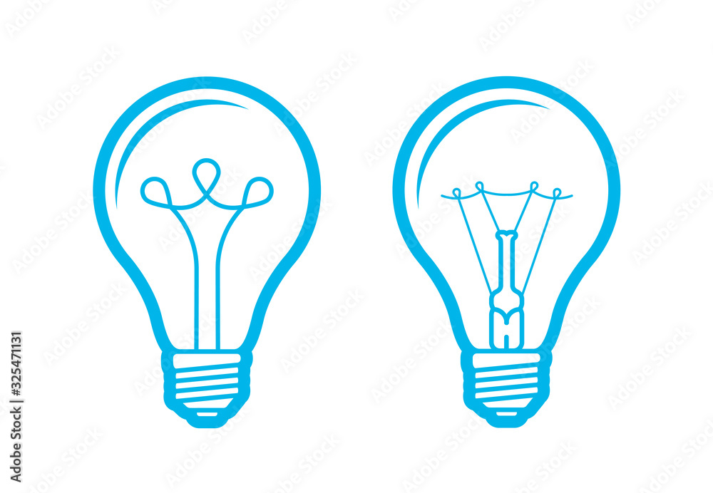Light bulb symbol. Electricity, innovation, idea vector Light bulb symbol. Electricity, innovation, idea vector