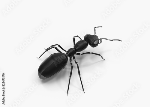 Mechanical ant. 3d Render, vray render+ pbr material  