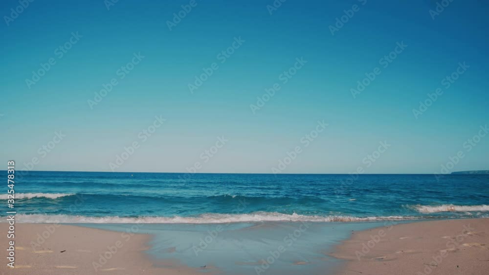 Clear turquoise sea water on paradise beach Clear turquoise sea water on paradise beach