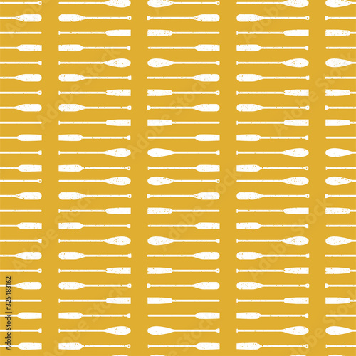 Fashion seamless pattern with oars 