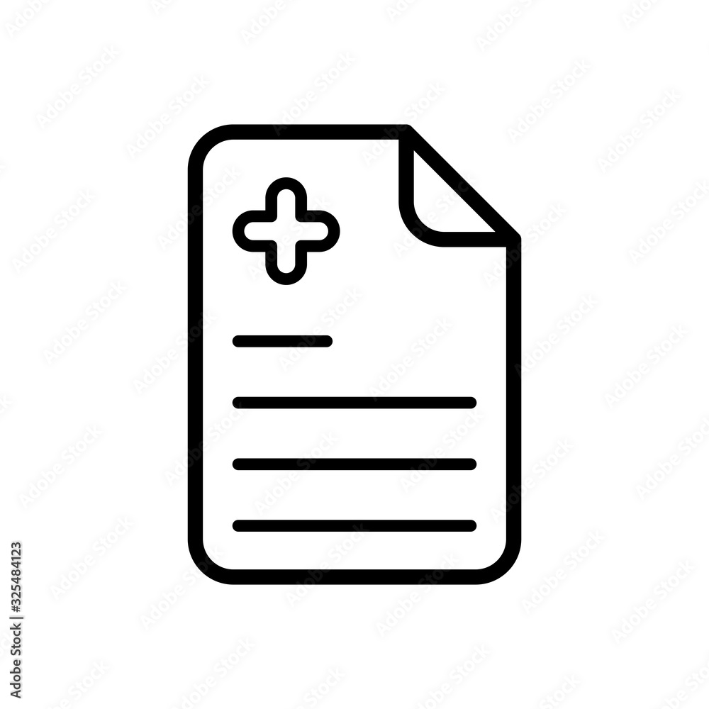 medical recipe icon design vector template medical recipe icon design vector template