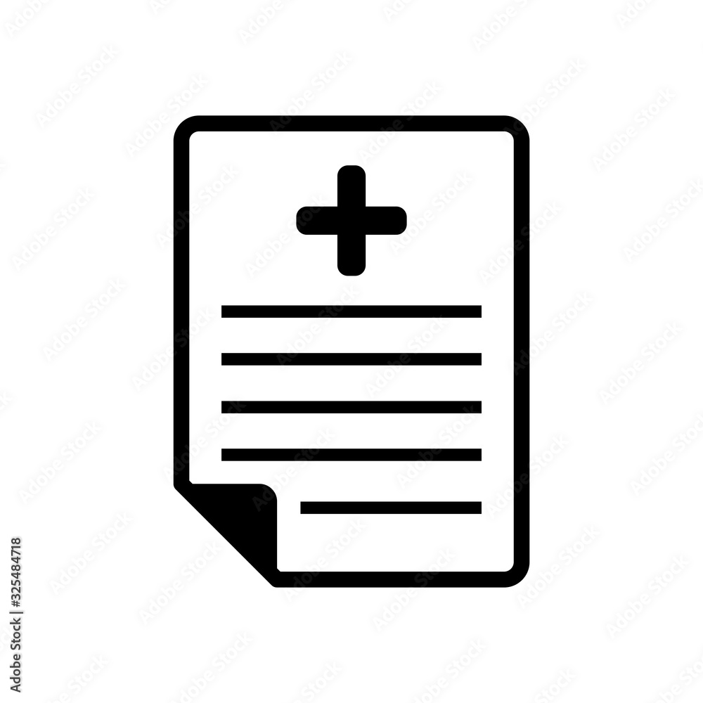 medical recipe icon design vector template medical recipe icon design vector template
