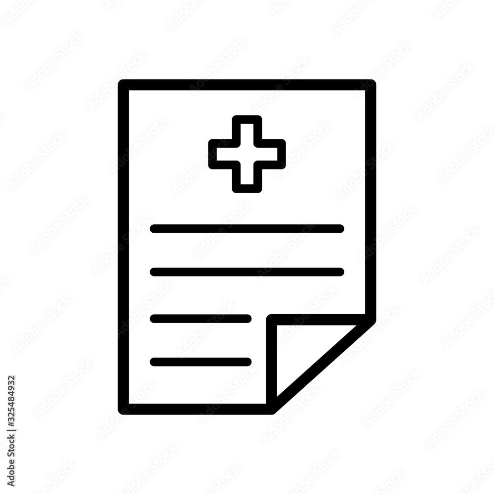 medical recipe icon design vector template medical recipe icon design vector template