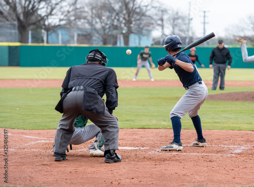 Photography Young Baseball Player competing in a baseball game
