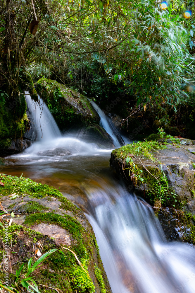 waterfall in forest waterfall in forest