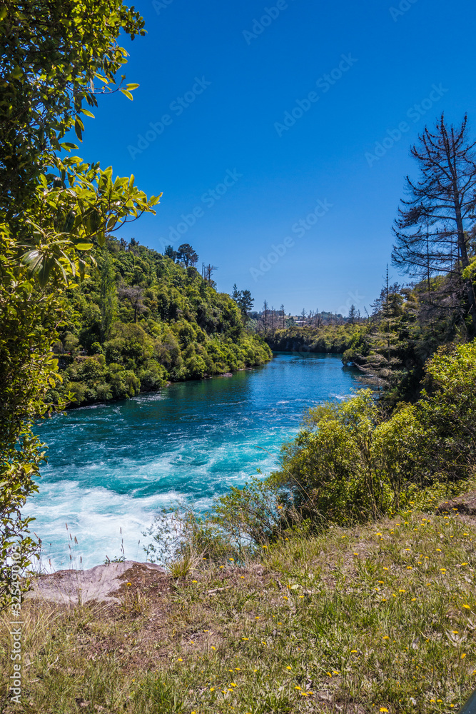 Waikato River near Huka Falls, New Zealand