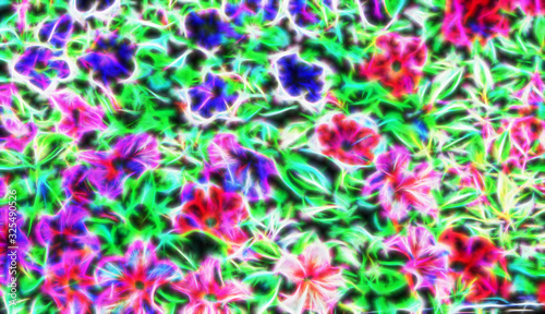 stylized flower images with effects