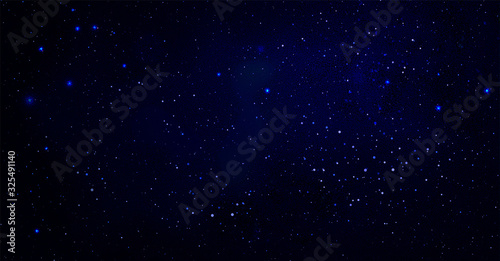 Vector cosmic illustration. Colorful space background with stars © WhataWin