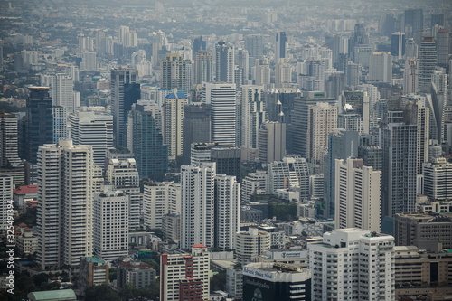 Photography panorama of a large beautiful city