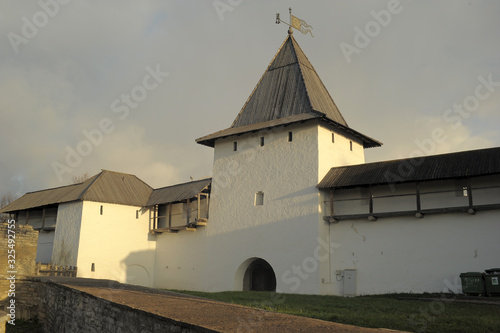 Views Pskov Kremlin in the fall day photo