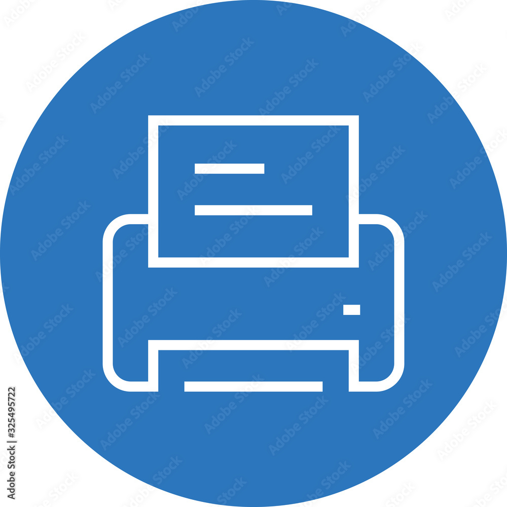 Printer Desktop Publishing Outline Icon Printer Desktop Publishing Outline Icon