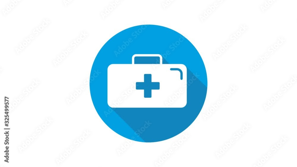 Blue motion graphic icon animation rescue Blue motion graphic icon animation rescue