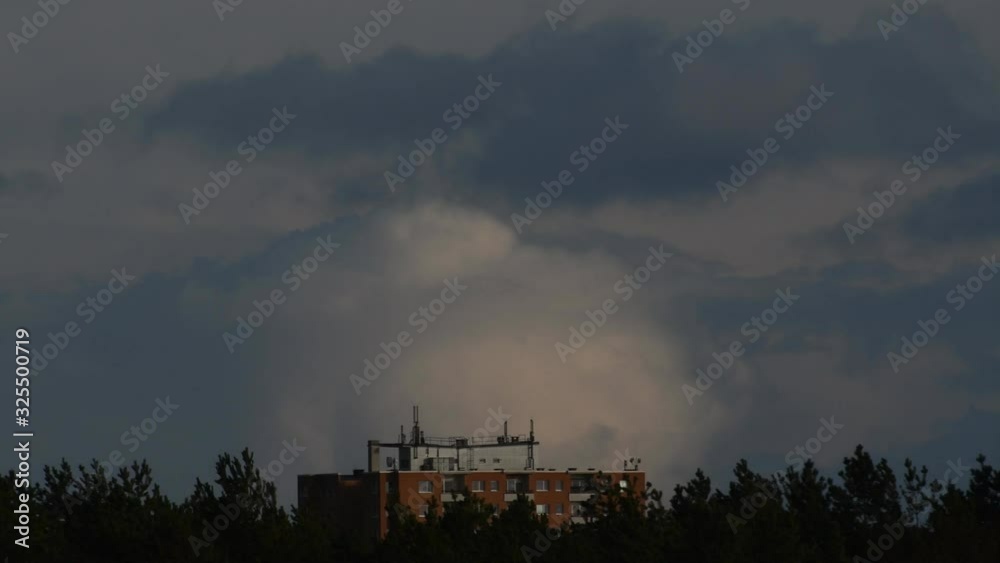 Winterly evening clouds over Berlin and Brandenburg from February 19, 2020, Germany Winterly evening clouds over Berlin and Brandenburg from February 19, 2020, Germany