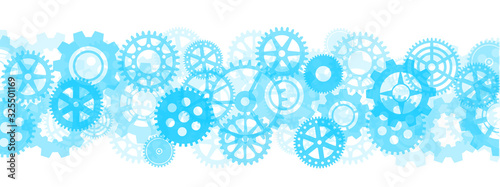 Gears technology mechanical background – stock vector