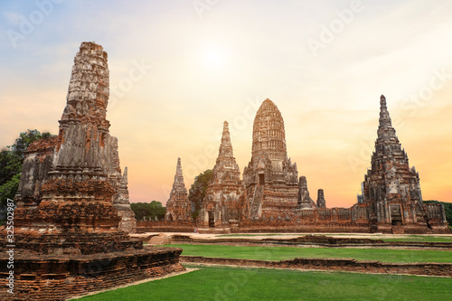 ancient temple in ayutthaya thailand © ric