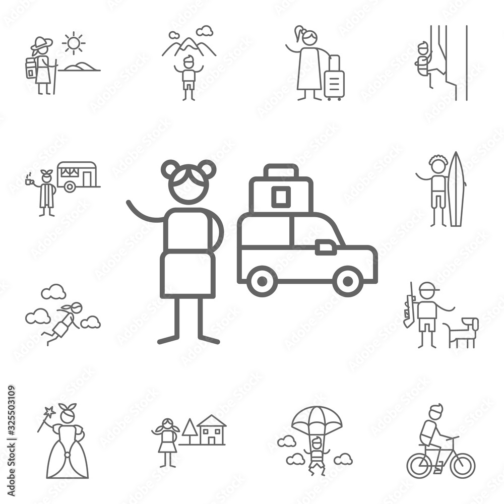 Road trip icon. Adventure icons universal set for web and mobile Road trip icon. Adventure icons universal set for web and mobile