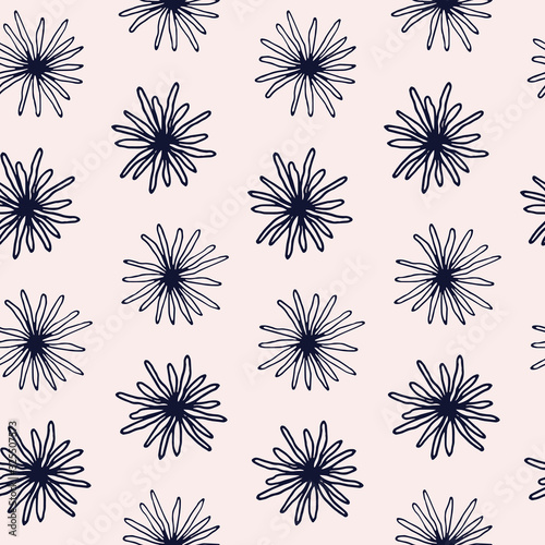 Romantic seamless vector floral pattern