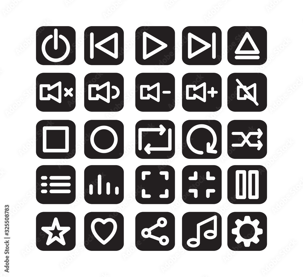 Multimedia next and play icon vector logo design template Multimedia next and play icon vector logo design template