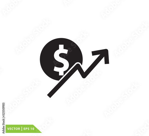 Money icon vector logo design template