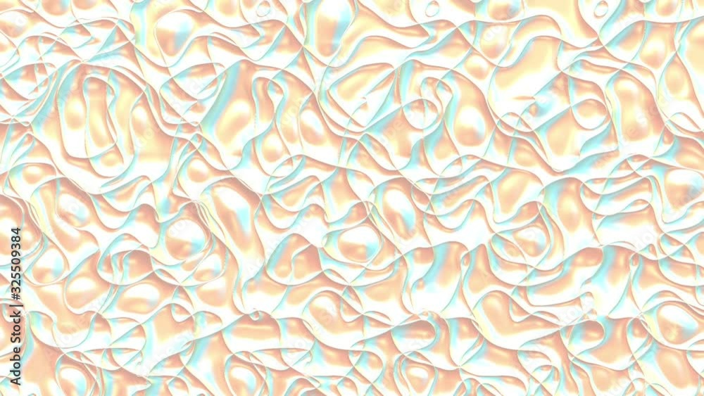 Holographic pearlescent motion liquid background. Iridescent psychedelic silky fluid paint. 3d render looping animation. Holographic pearlescent motion liquid background. Iridescent psychedelic silky fluid paint. 3d render looping animation.