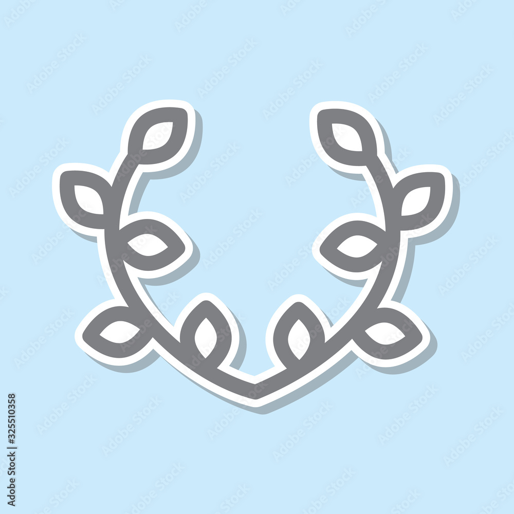 Olives sticker icon. Simple thin line, outline vector of mythology icons for ui and ux, website or mobile application Olives sticker icon. Simple thin line, outline vector of mythology icons for ui and ux, website or mobile application