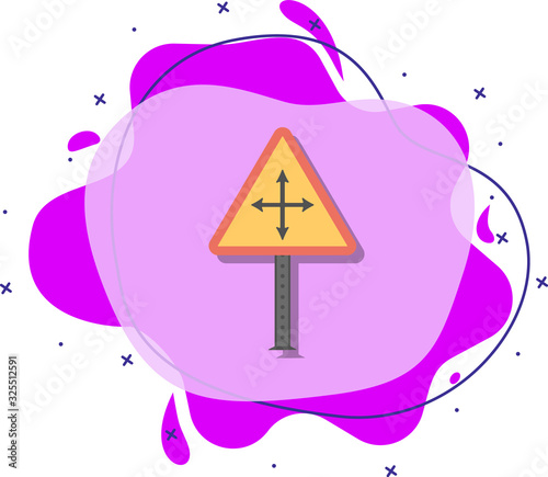 Severe weather colored icon. Simple color vector of road signs and junctions icons for ui and ux, website or mobile application