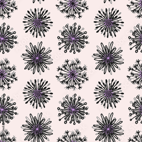 Romantic seamless vector floral pattern