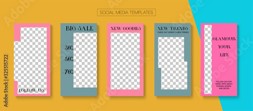 Mobile Stories Vector Collection.