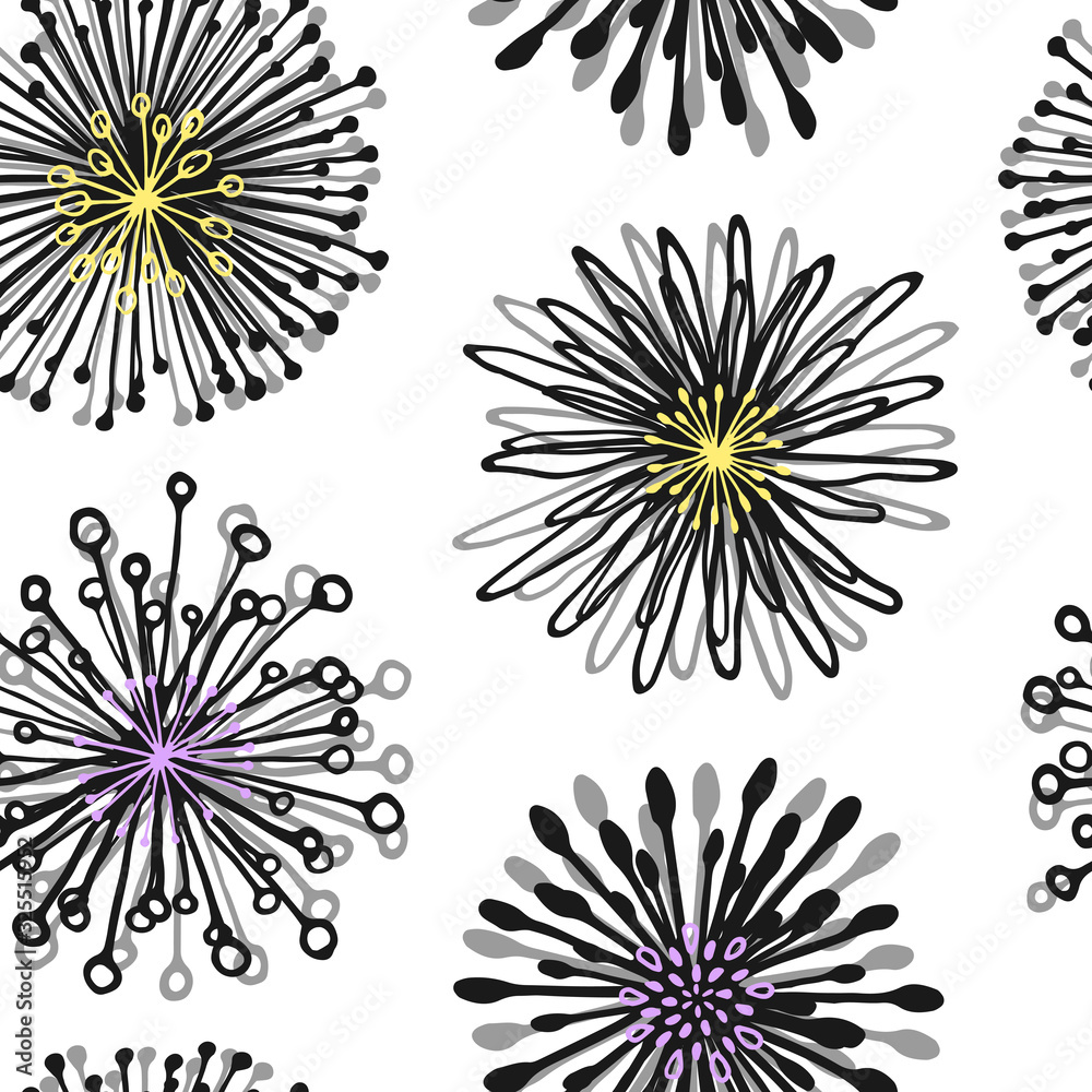 Romantic seamless vector floral pattern Romantic seamless vector floral pattern