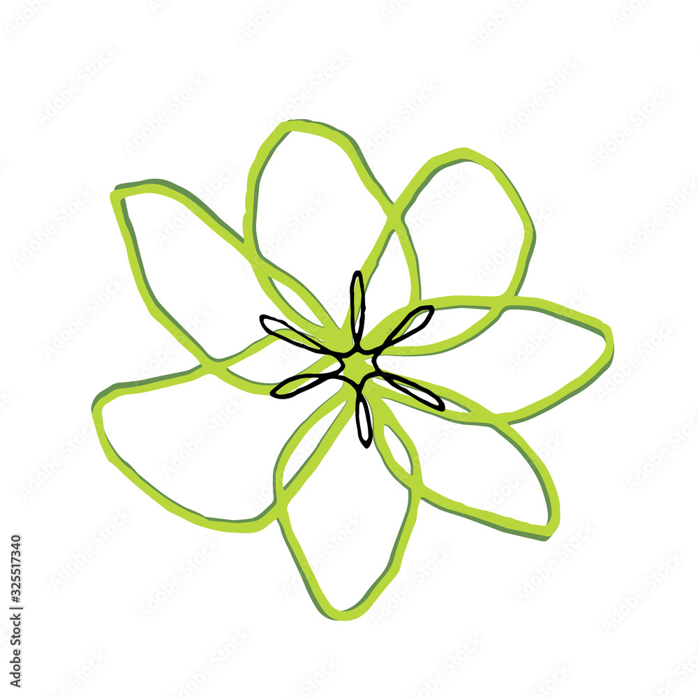 abstract flower shape abstract flower shape