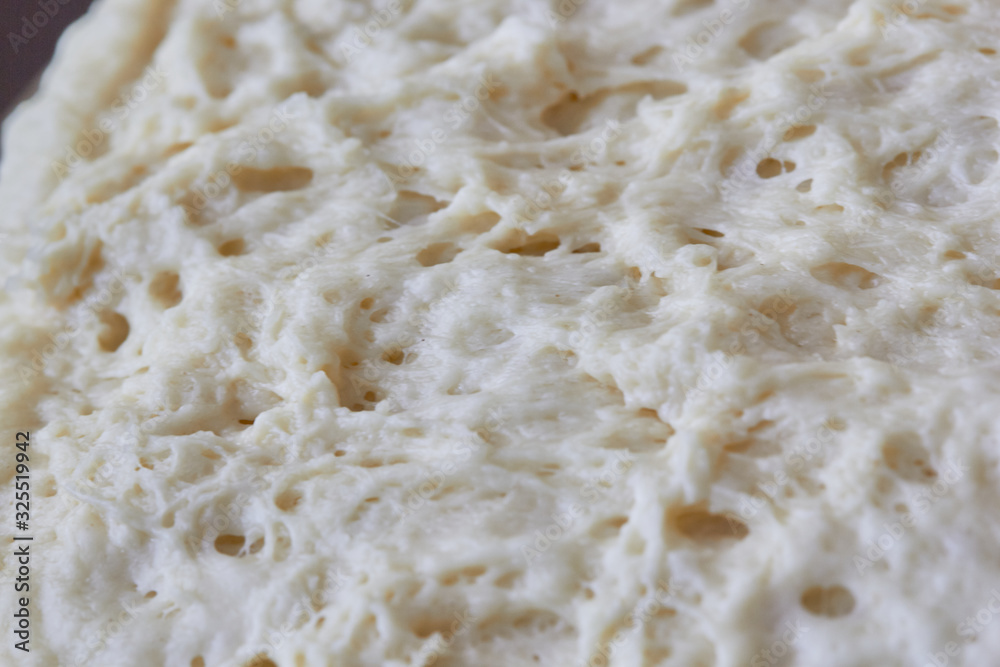 Yeast dough close-up texture for Easter Day