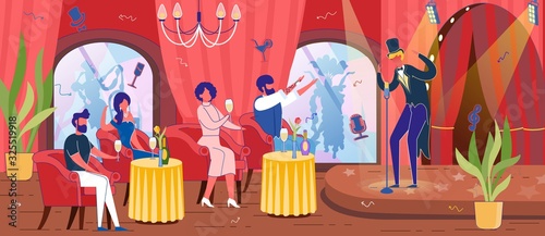 Restaurant with Entertainment Program or Cabaret.